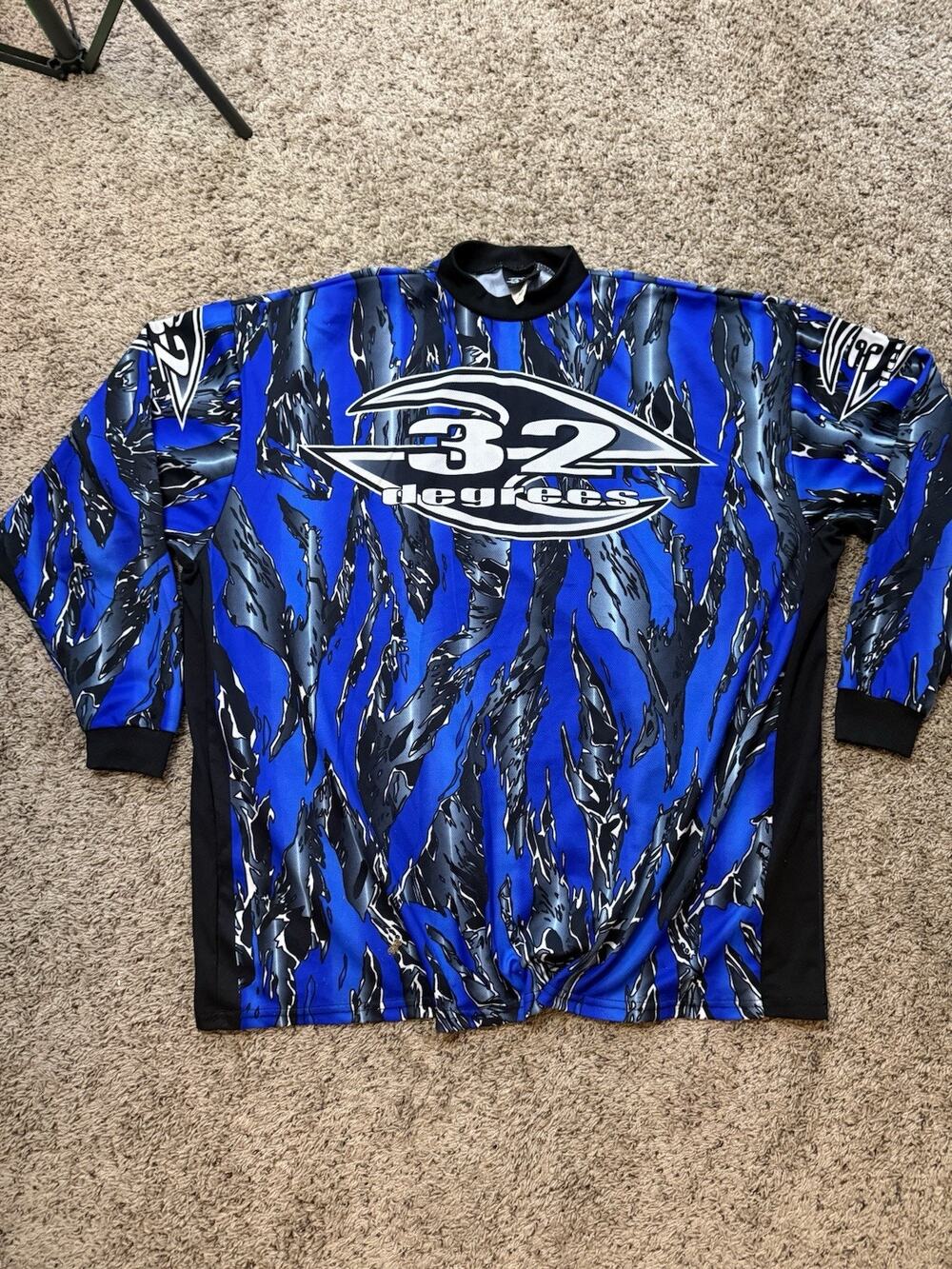 VINTAGE 32 Degrees Racing Motocross Dirt Bike Jersey Men's 3XL